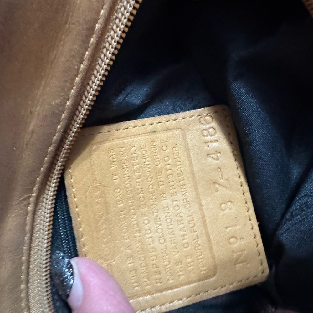 Coach Vintage Womens Handbag Brown Leather Shoulder Bag - Picture 8 of 12